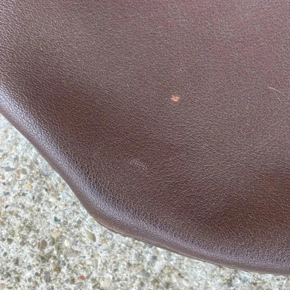 Banana Republic Genuine Leather Hobo Shoulder Tote Brown Y2K - Picture 2 of 7